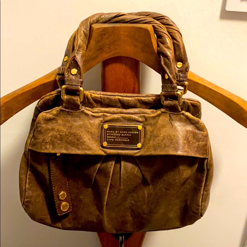 Marc Jacobs distressed leather purse